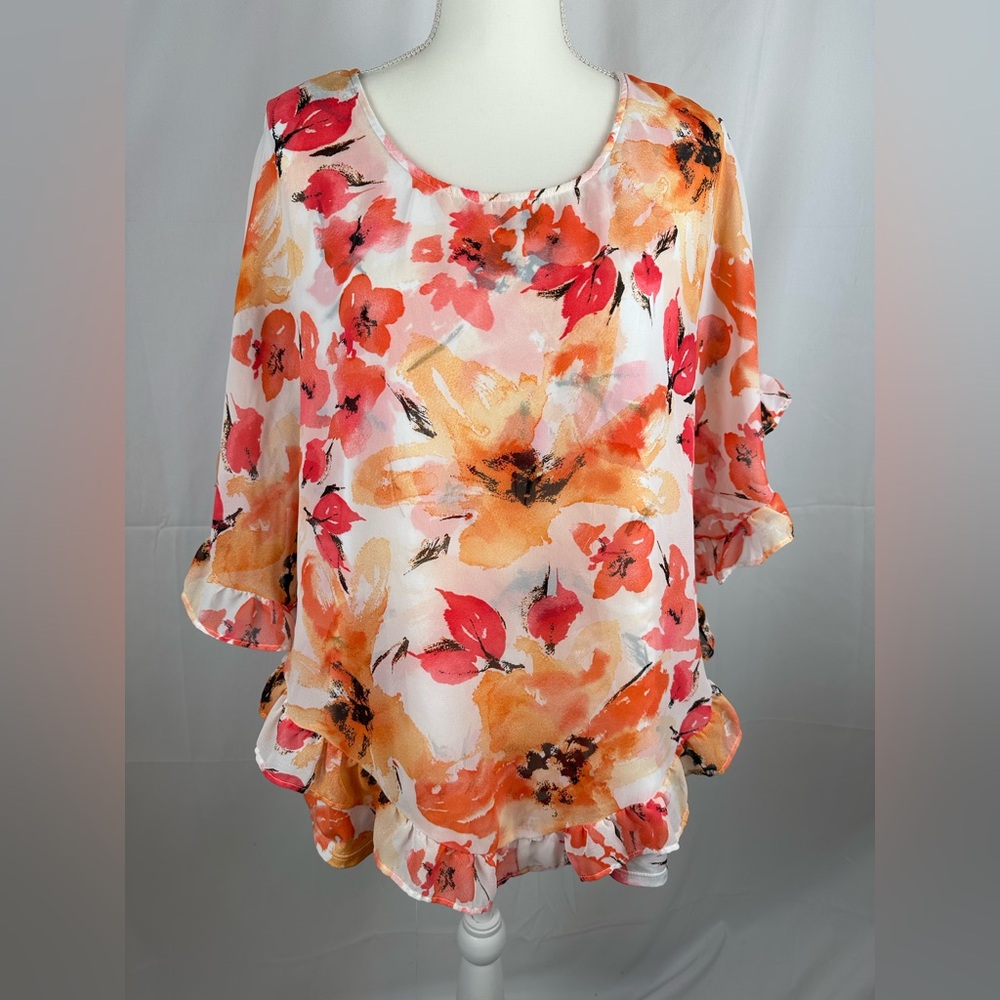 Women’s Studio Works shirt blouse top size XLFloral design